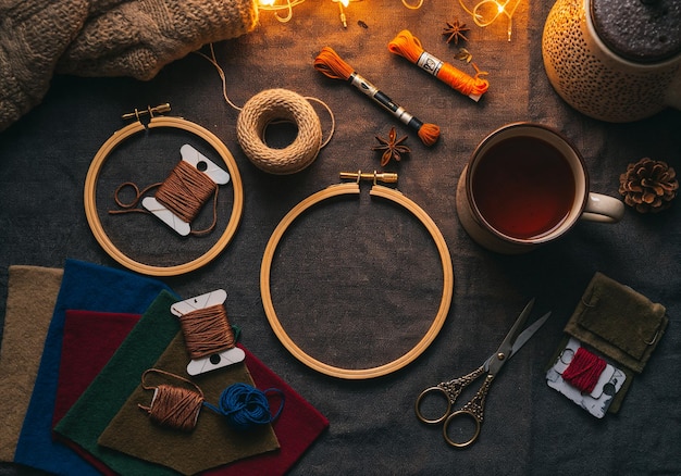 Warsztat haftu — nici i tamborek